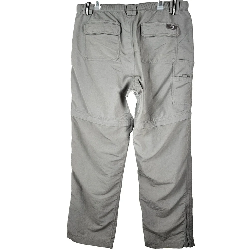 The North Face Pants Convertible Mens Large Beige Tan Cargo Outdoor Hiking Belt